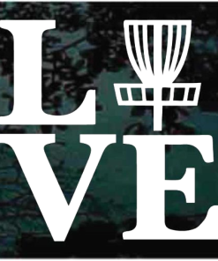 Love Disc Golf Window decal Sticker