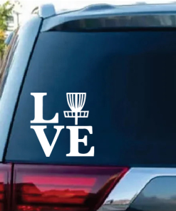 Love Disc Golf Window decal Sticker