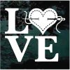 Love Sewing Window decal stickers for cars and trucks