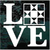 Love Quilting Window decal Sticker