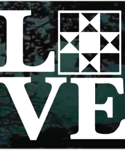 Love Quilting Window decal Sticker