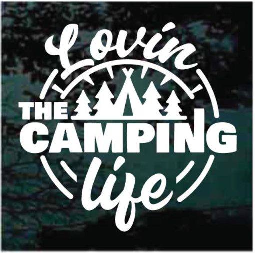Love Camping Life Window decal stickers for cars and trucks