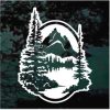 Mountain scene decal sticker for cars trucks and jeeps