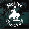 Native Choctaw Indian horse window decal sticker for cars and trucks