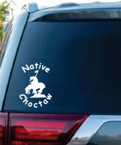 Native Choctaw Indian horse window decal Sticker
