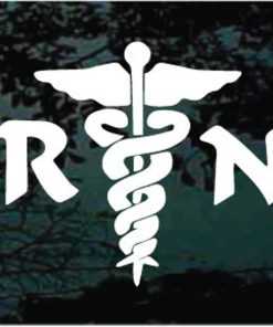 RN Nurse ross decal sticker for cars and trucks