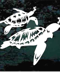 Sea Turtle swimming decal Sticker