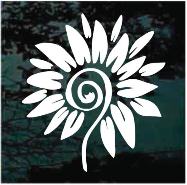 Sunflower Burst decal sticker for cars and trucks