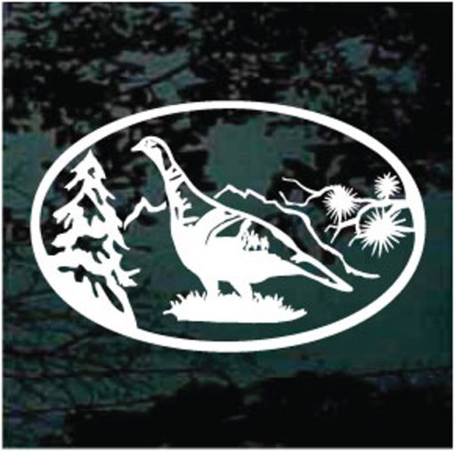 Turkey Hunting Oval decal sticker for cars and trucks