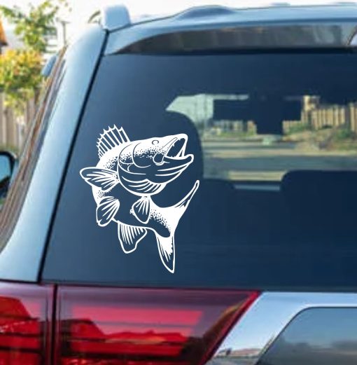 Walleye Fishing decal sticker for cars and trucks