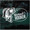 Bass Fishing Weekend Hooker Decal Sticker For cars and trucks