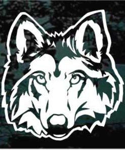 Wolf Head decal sticker for cars and trucks