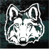 Wolf Head decal Sticker