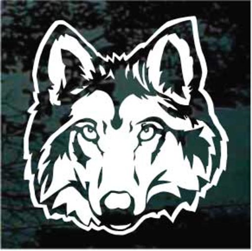 Wolf Head decal sticker for cars and trucks