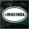 wwg1wga oval decal Sticker