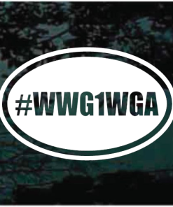 wwg1wga oval decal Sticker
