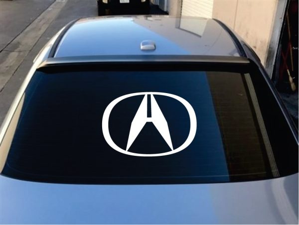 Acura rear window decal sticker