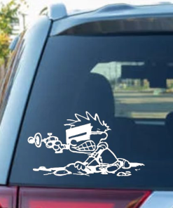 Calvin spaceman spiff decal Sticker