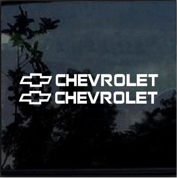Chevy Bowtie set of 2 Truck Chevy window decal sticker