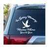 In Loving Memory Dove Window Decal Sticker