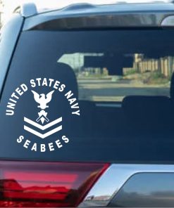 US Navy Seabees Window Decal Sticker