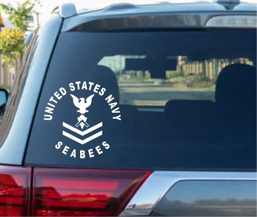 US Navy Seabees Window Decal Sticker