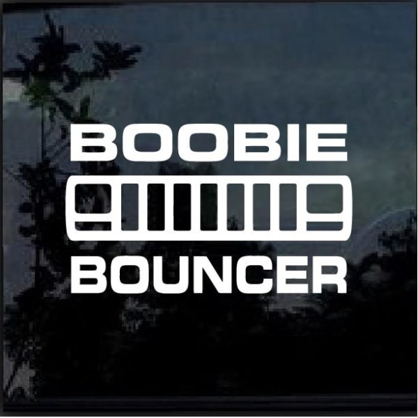 Jeep Cherokee XJ Boobie Bouncer Jeep - Jeep Wrangler Decals