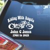in loving memory motorcycle | Custom Sticker Shop