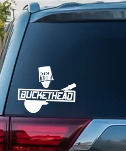 BucketHead Band Window Decal Sticker