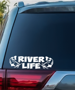 River Life a2 Fishing Decal Stickers