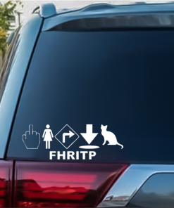 Fred FHRITP Funny Window Decal Sticker