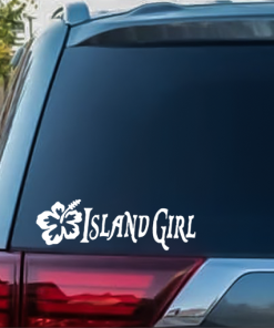 Island Girl Hawaii Car Decal Stickers