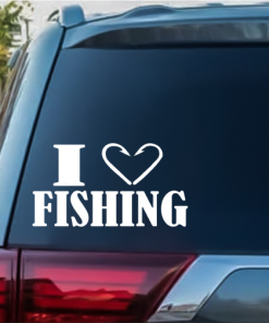 I love Fishing Decal Stickers