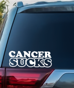 Cancer Sucks window decal Sticker