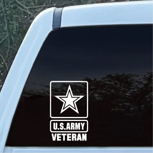 Army Veteran Window Decal Sticker