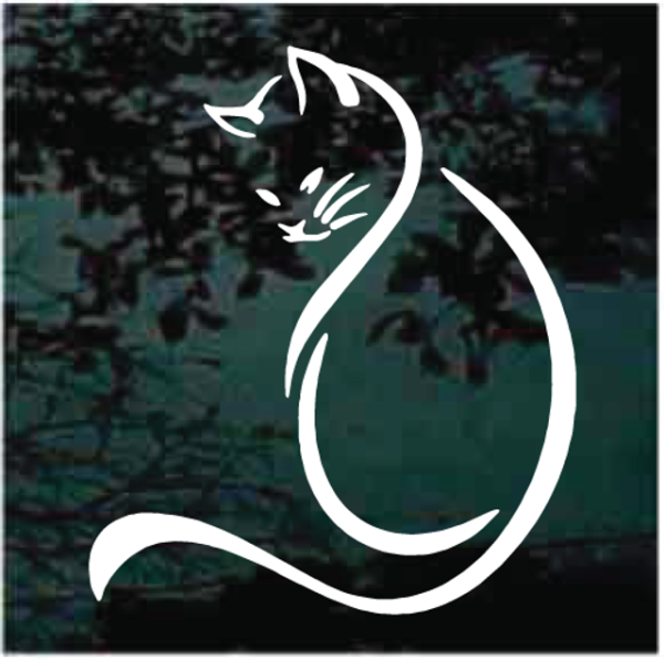 Cat swirl decorative for cars and trucks