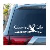 Country Life Buck Window Decal Sticker