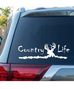 Country Life Buck Window Decal Sticker
