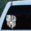 Deer Skull Hunting Flag Window Decal Sticker