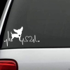 Chihuahua Heartbeat Love - Dog Window Decal Sticker