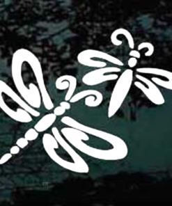 Dragon fly pair window decal Sticker