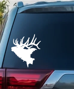 Elk Head solid hunting decal Sticker