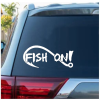 Fish on hook a3 Fishing Decal Stickers