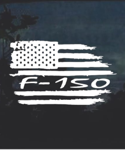 Ford F-150 Weathered Flag a2 - Ford Decal sticker
