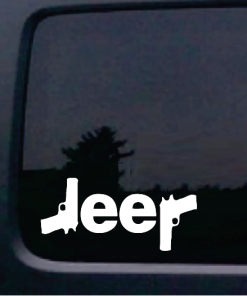 Jeep Guns Jeep Window Decal Sticker for Jeeps