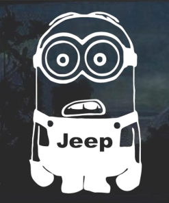 Jeep Minion JWindow Decal Sticker