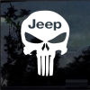 Punisher Skull Jeep Window Decal Sticker