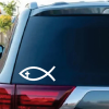 Jesus Fish with cross Christian Christian stickers for your car and trucks