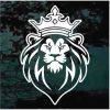 Lion crown King window decal sticker for cars and trucks