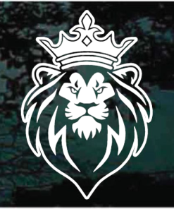 Lion crown King window decal Sticker